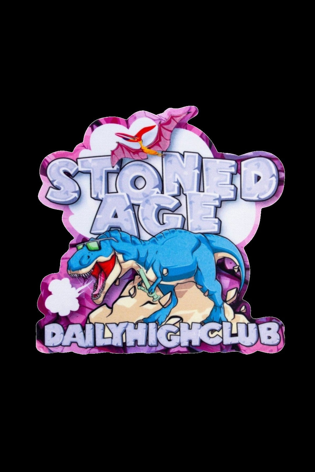 Daily High Club Rave Dino Glass Mat