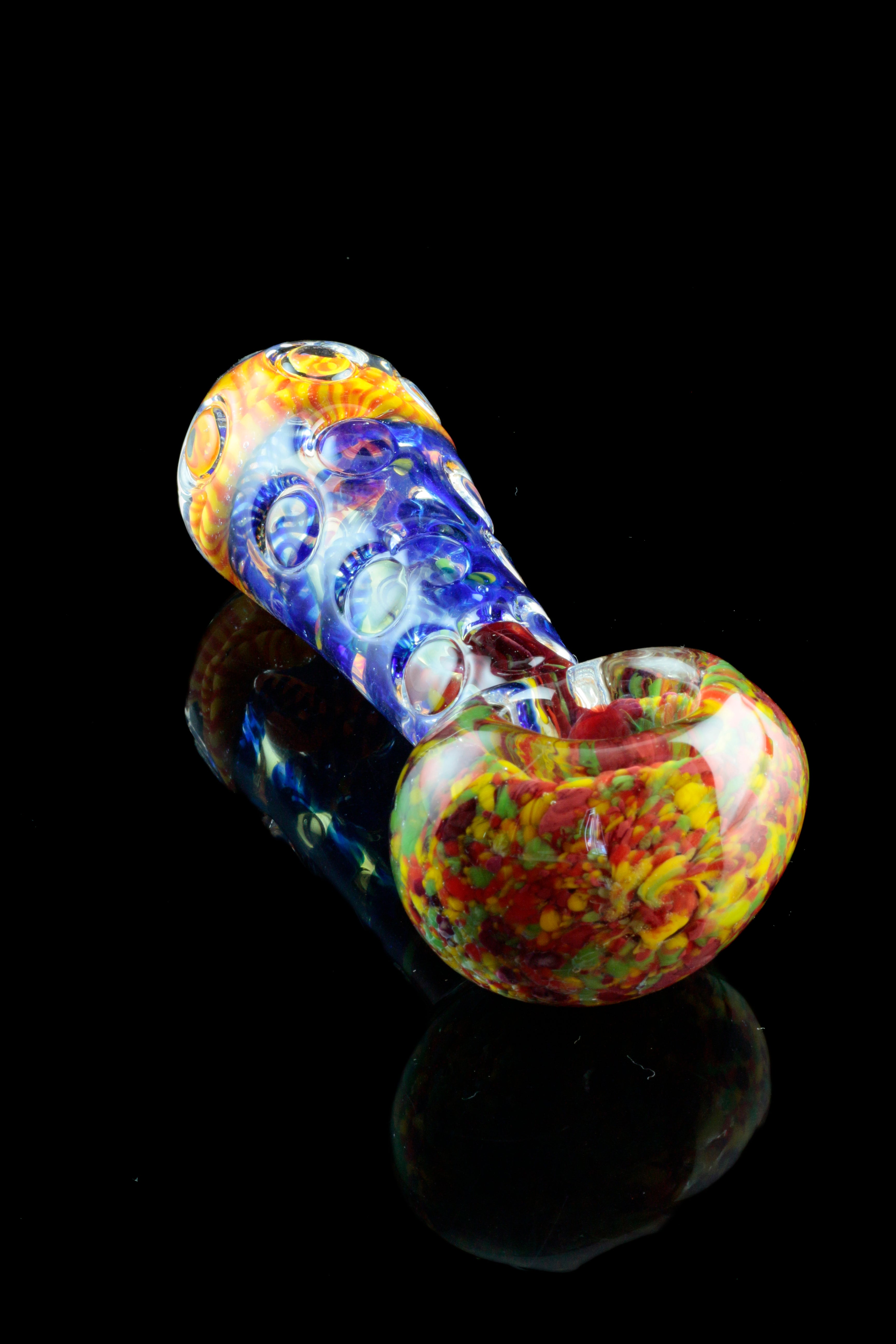 Stunning 4.5-inch Marble Holed Hand Pipe
