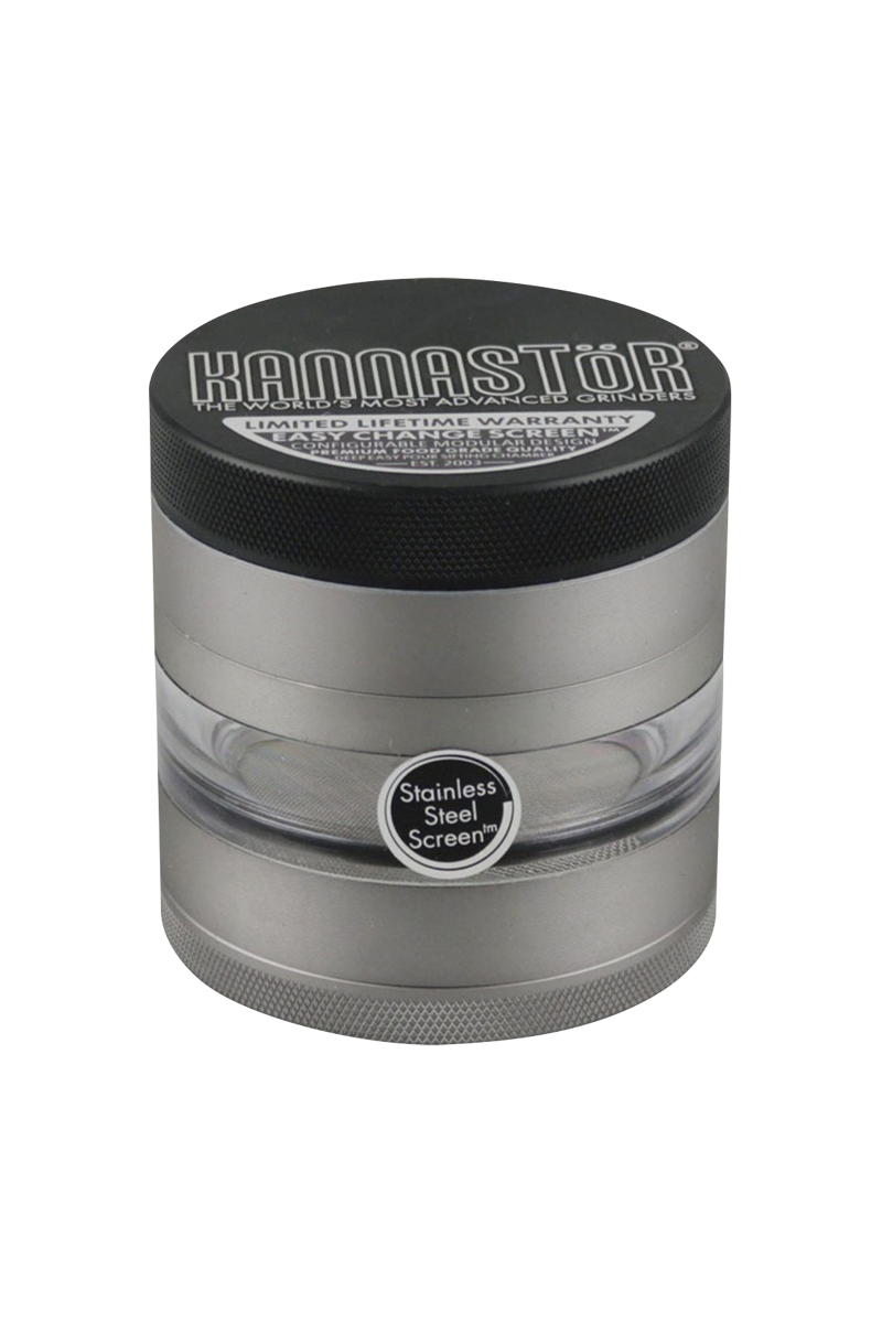 Kannastor Gunmetal Multi - Chamber Premium Smoking Grinder