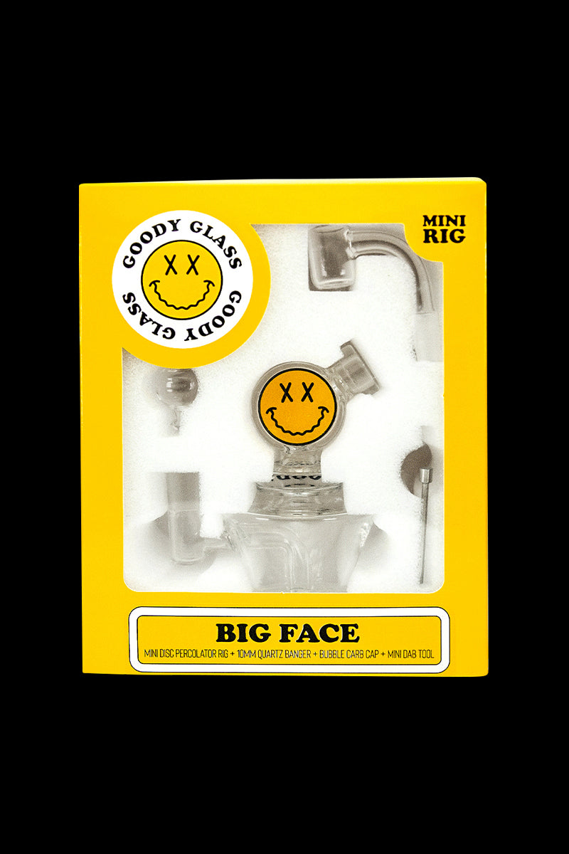 Goody Glass Big Face Mini Rig 4-Piece Awesome Kit