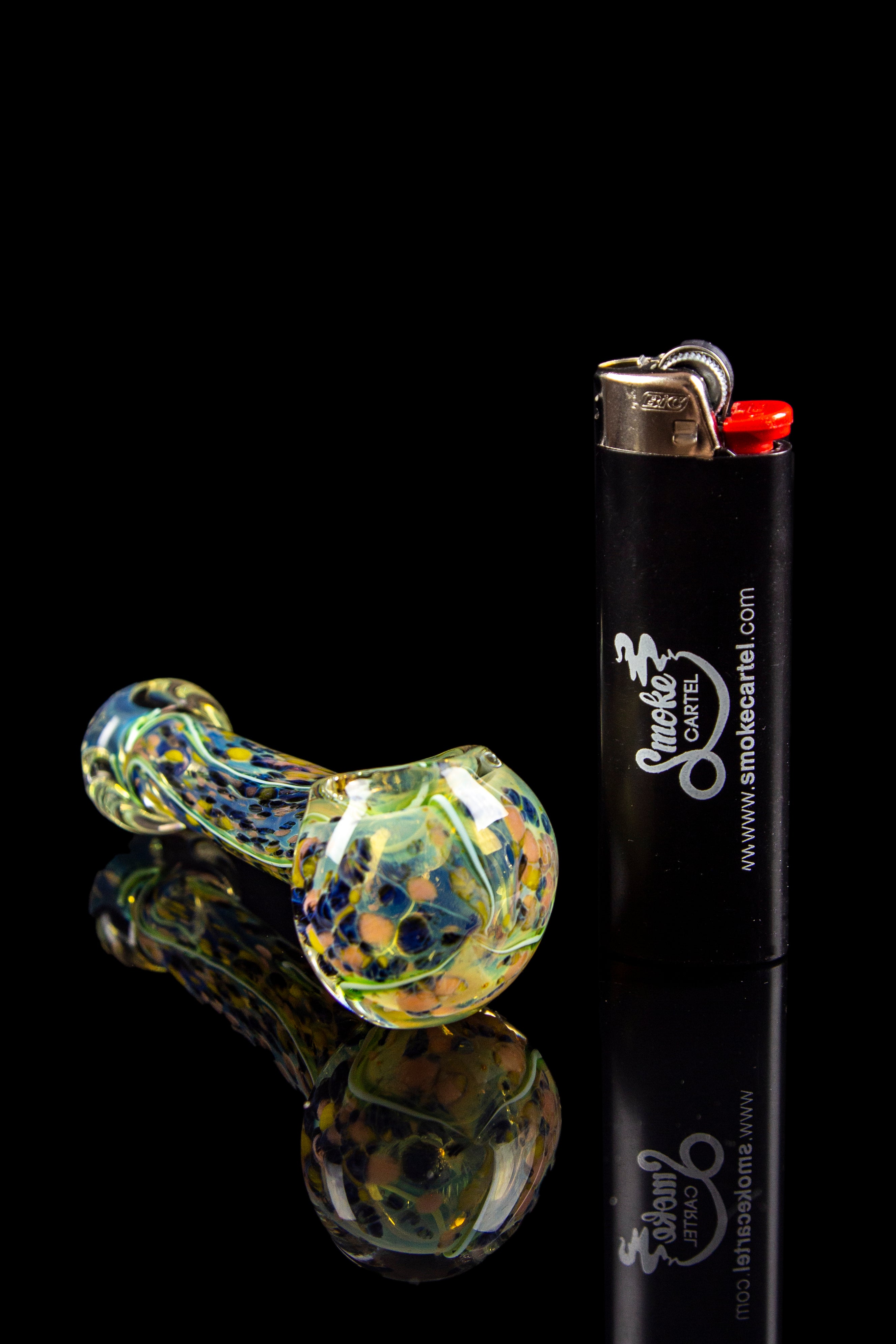 Enchanting Lily Pad Marble Fumed Hand Pipe