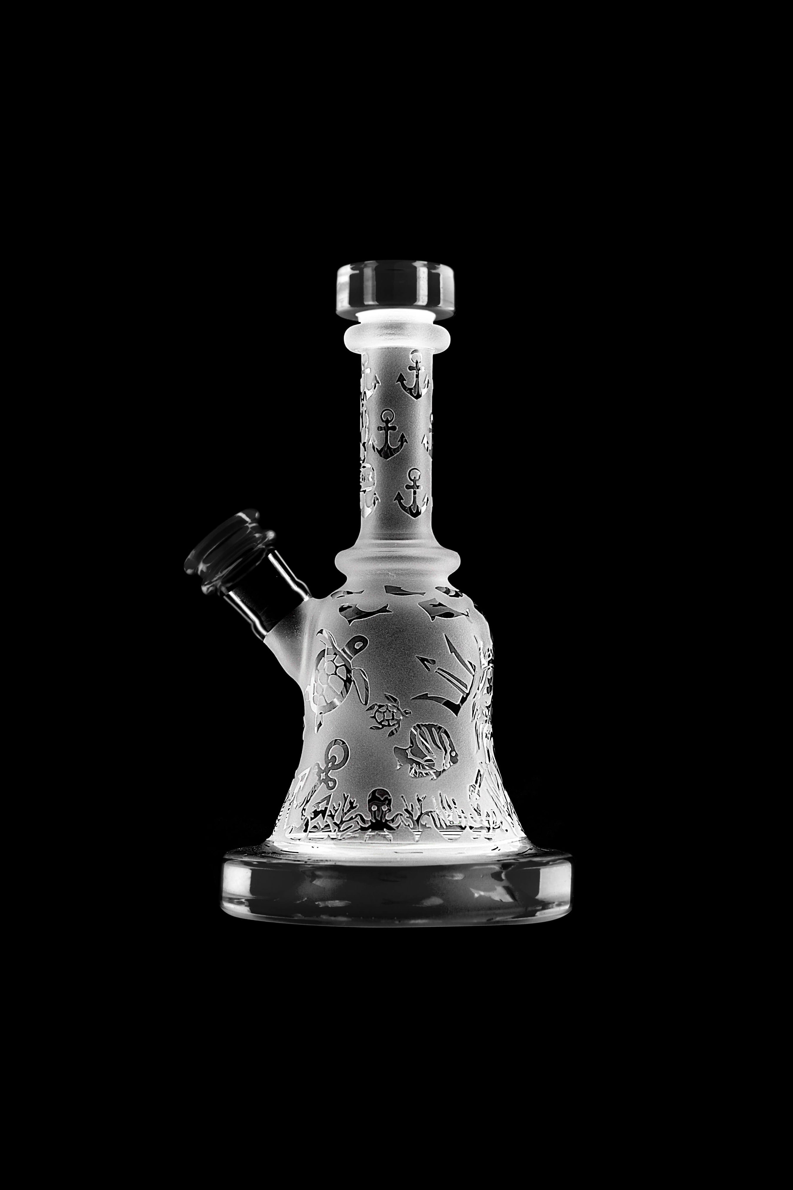 Calibear's Stunning Sandblasted Bell Ringer Water Pipe