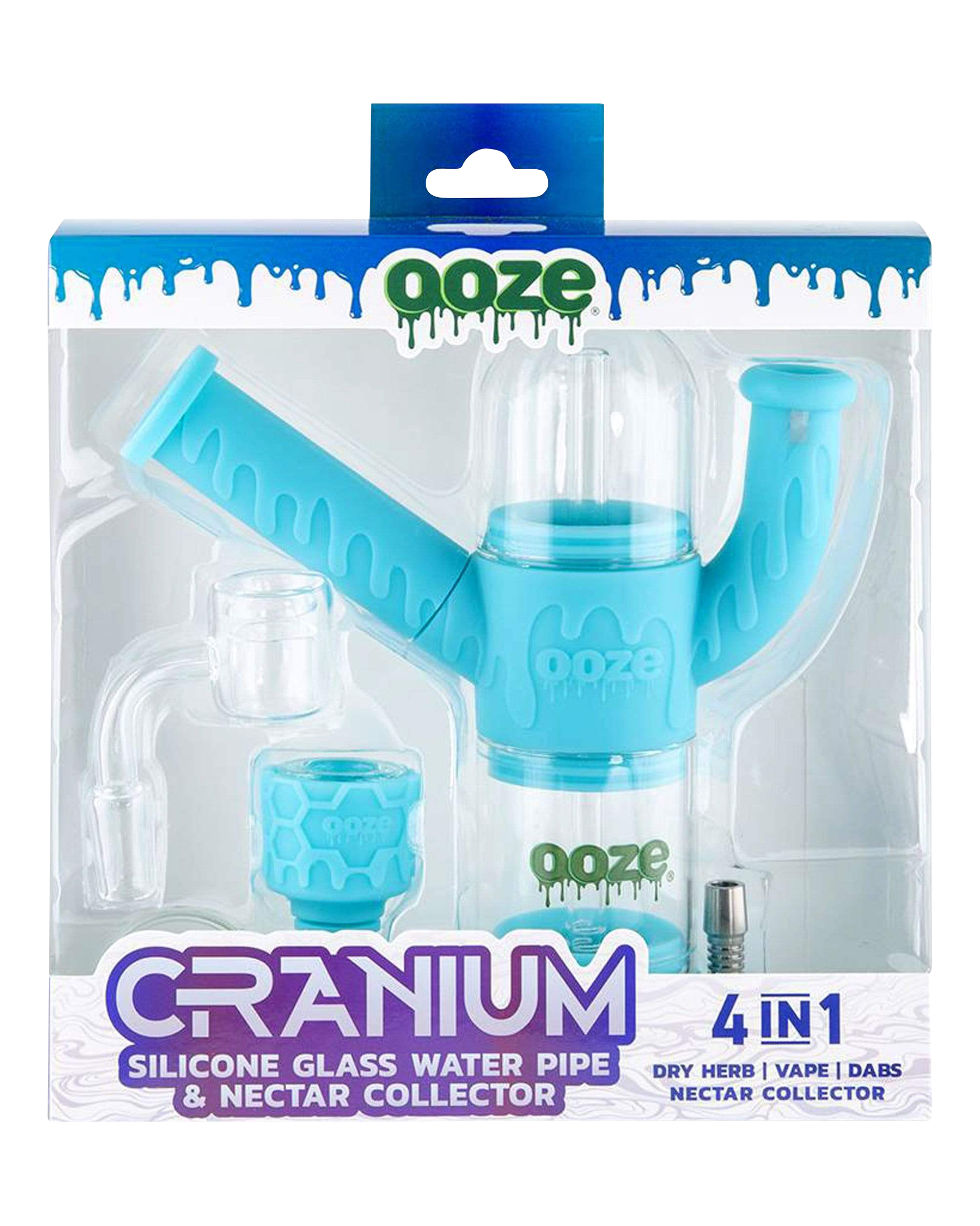 Ooze Cranium 4-in-1 Silicone & Glass Multifunctional Water Pipe