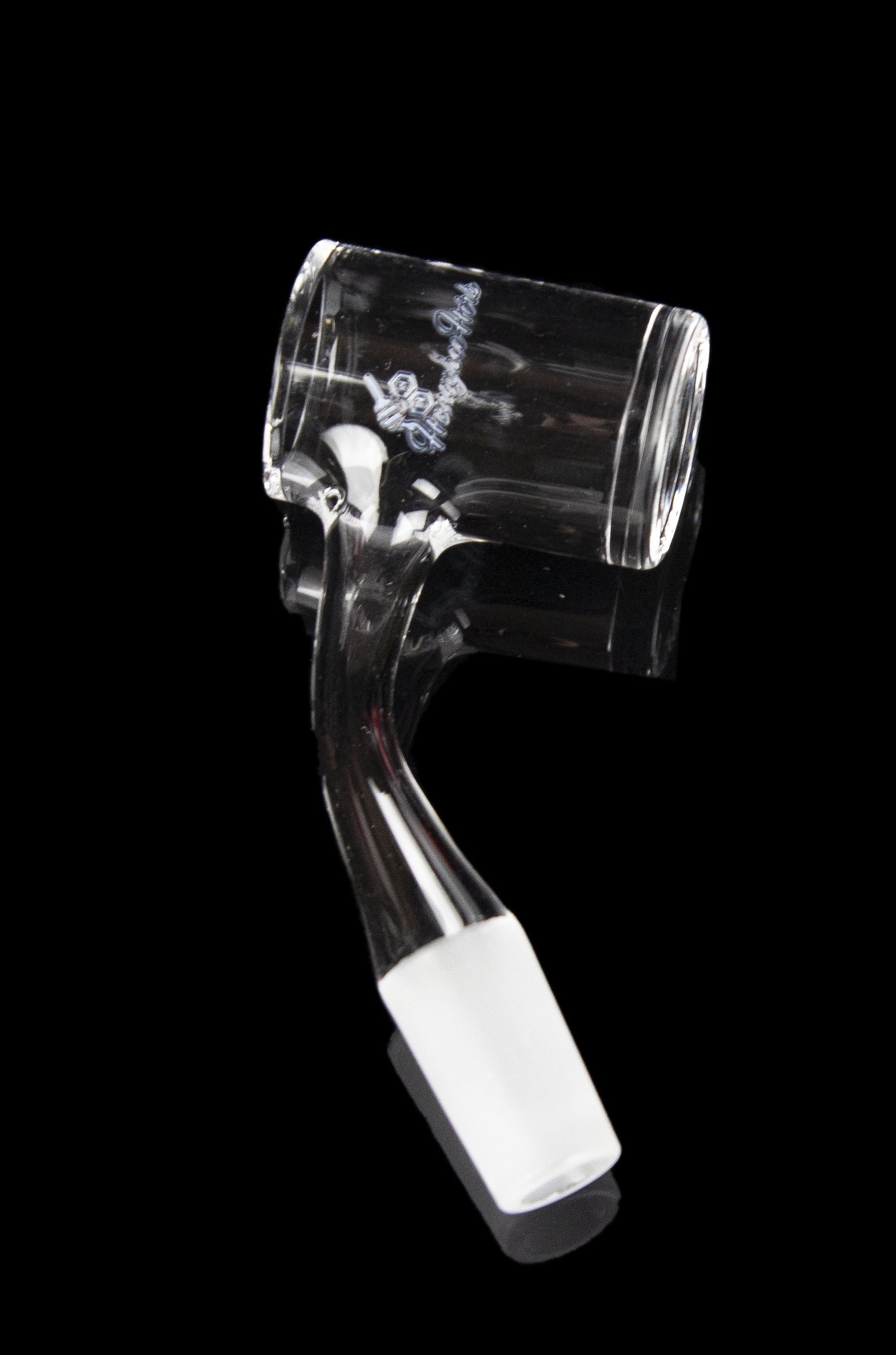 Honeybee Herb 45 Degree Original Bevel Quartz Banger - Black Line: Durable & Efficient!