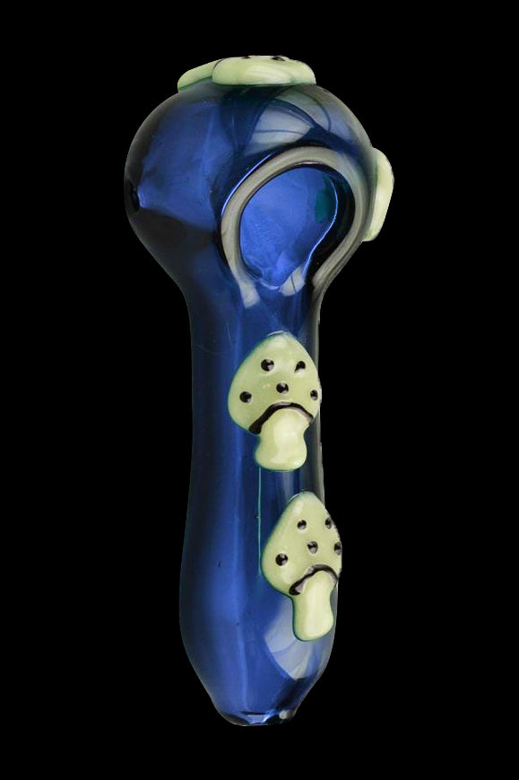 Stunning Glow-in-the-Dark Mushroom Spoon Pipe