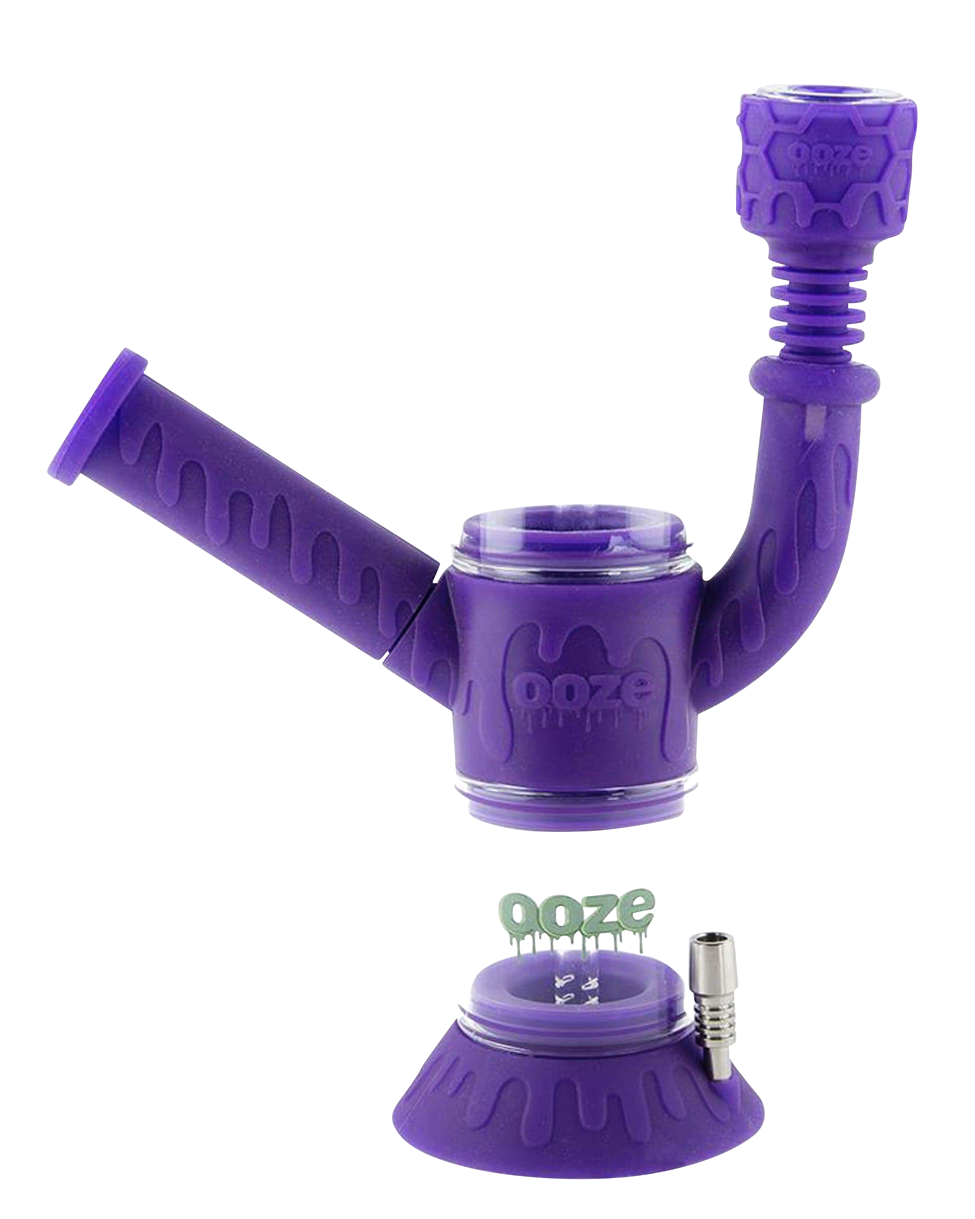 Ooze Cranium 4-in-1 Silicone & Glass Multifunctional Water Pipe