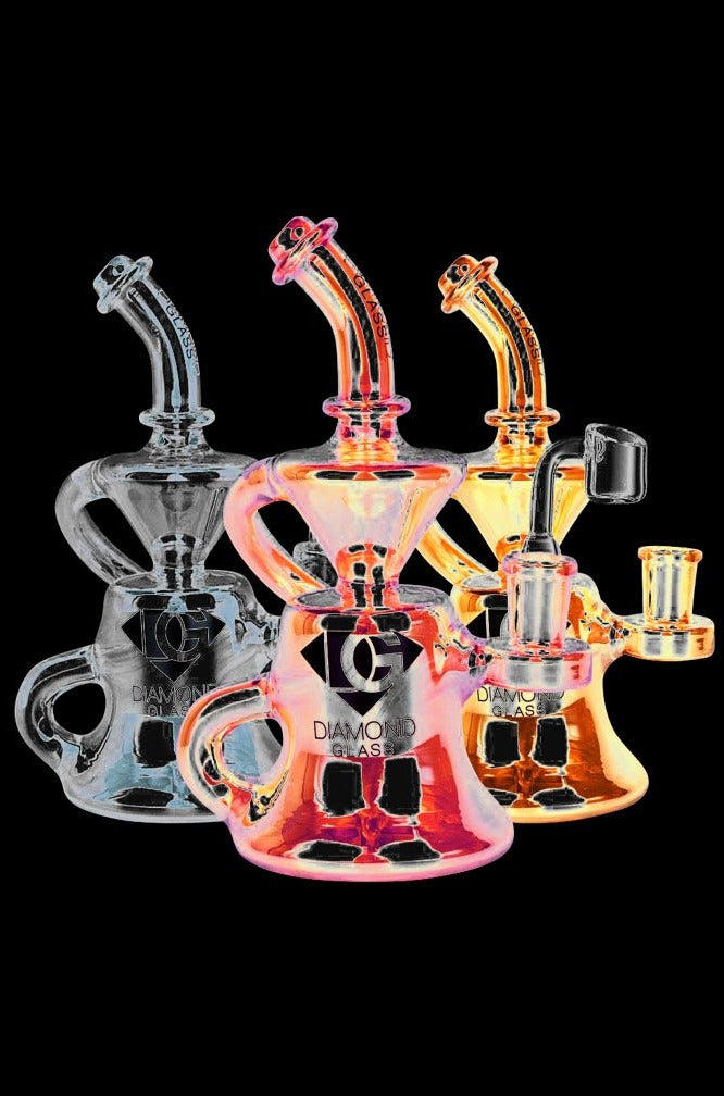 Diamond Bottles Dab Rig - Premium 7-Inch Dabbing Device