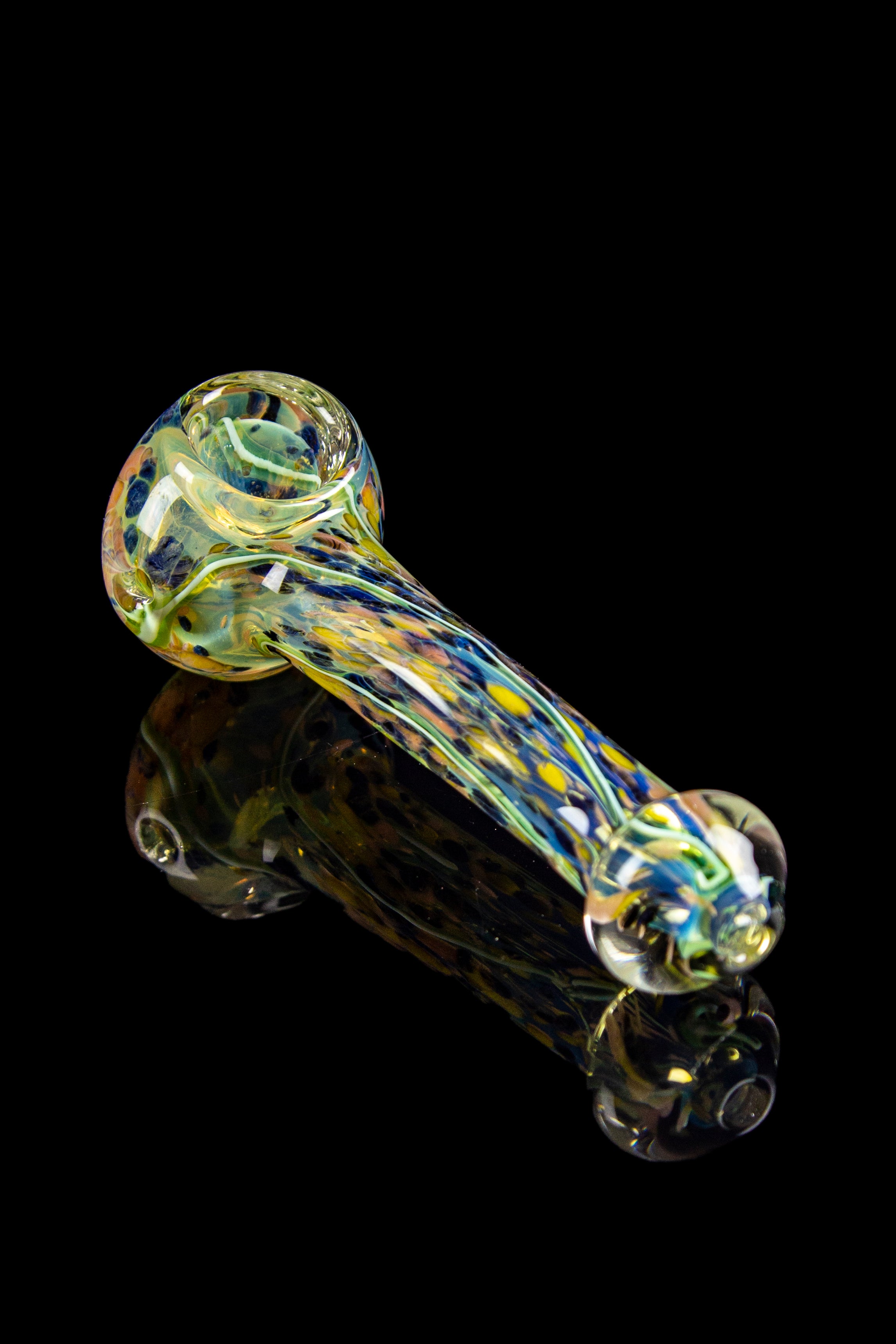Enchanting Lily Pad Marble Fumed Hand Pipe