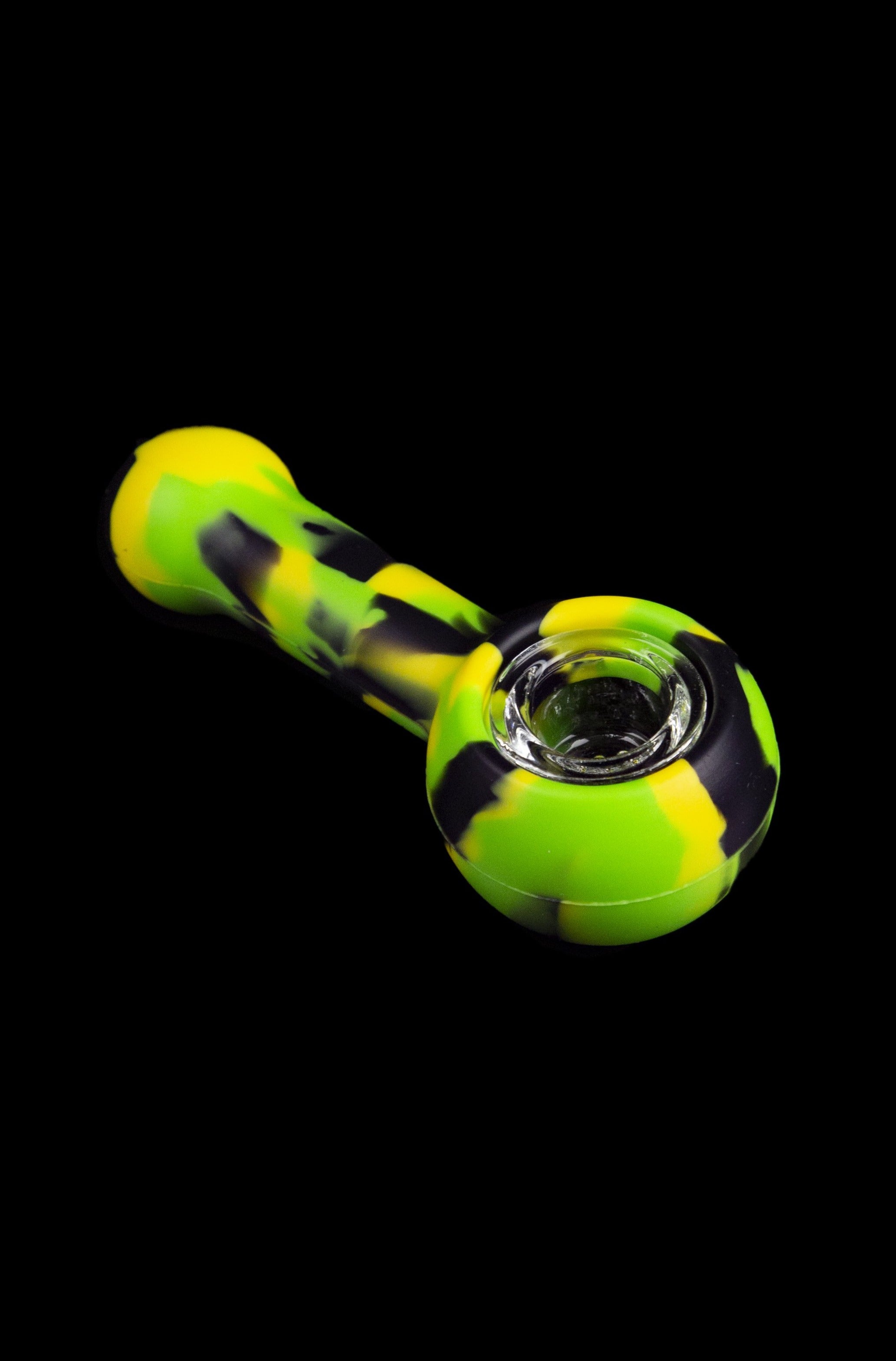 3 Gates Global Unbreakable Silicone Spoon Pipe with Removable Glass Bowl