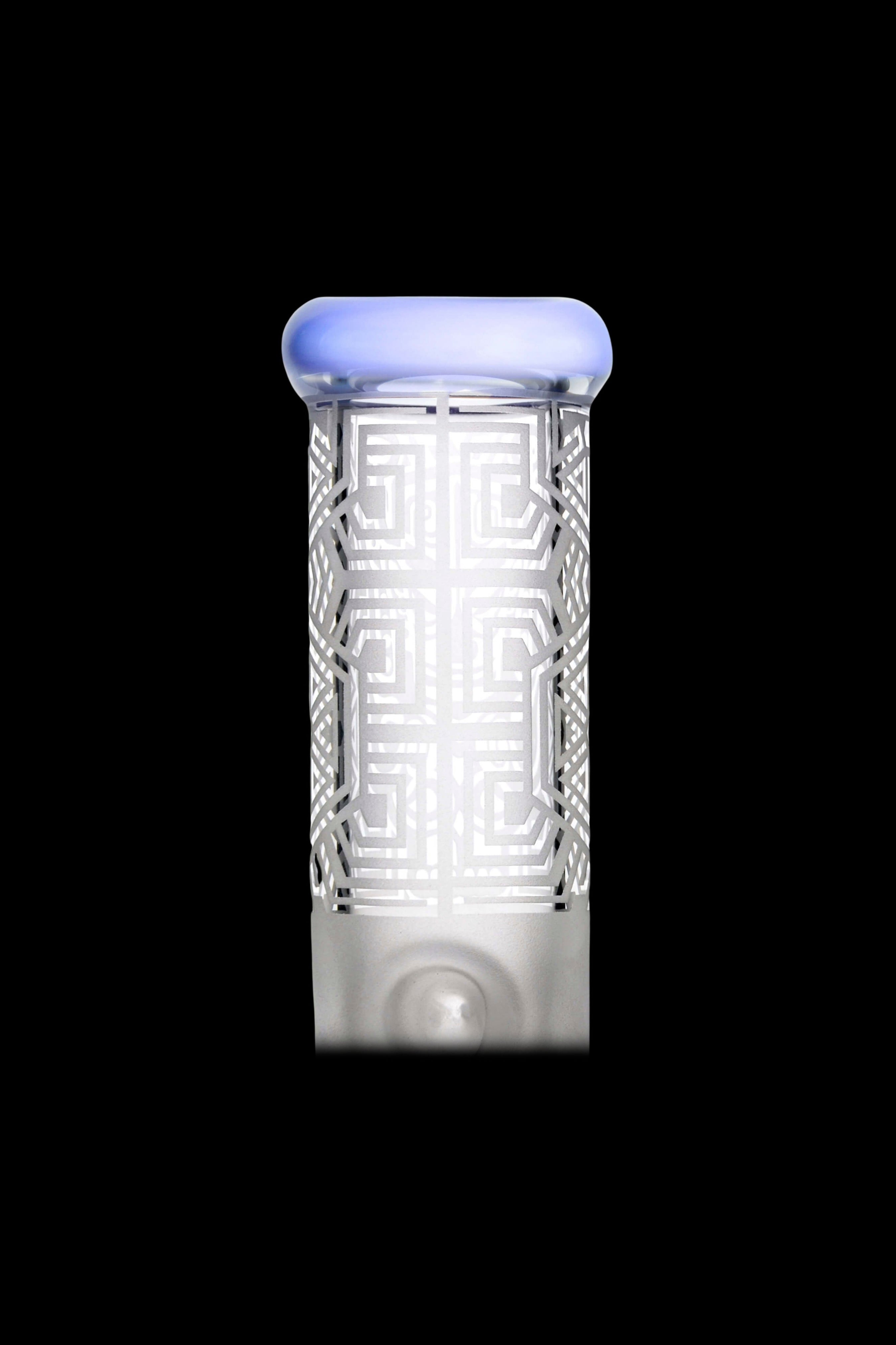 Calibear Premium Sandblasted Seed of Life Straight Tube Water Pipe - Big Clouds Guaranteed!