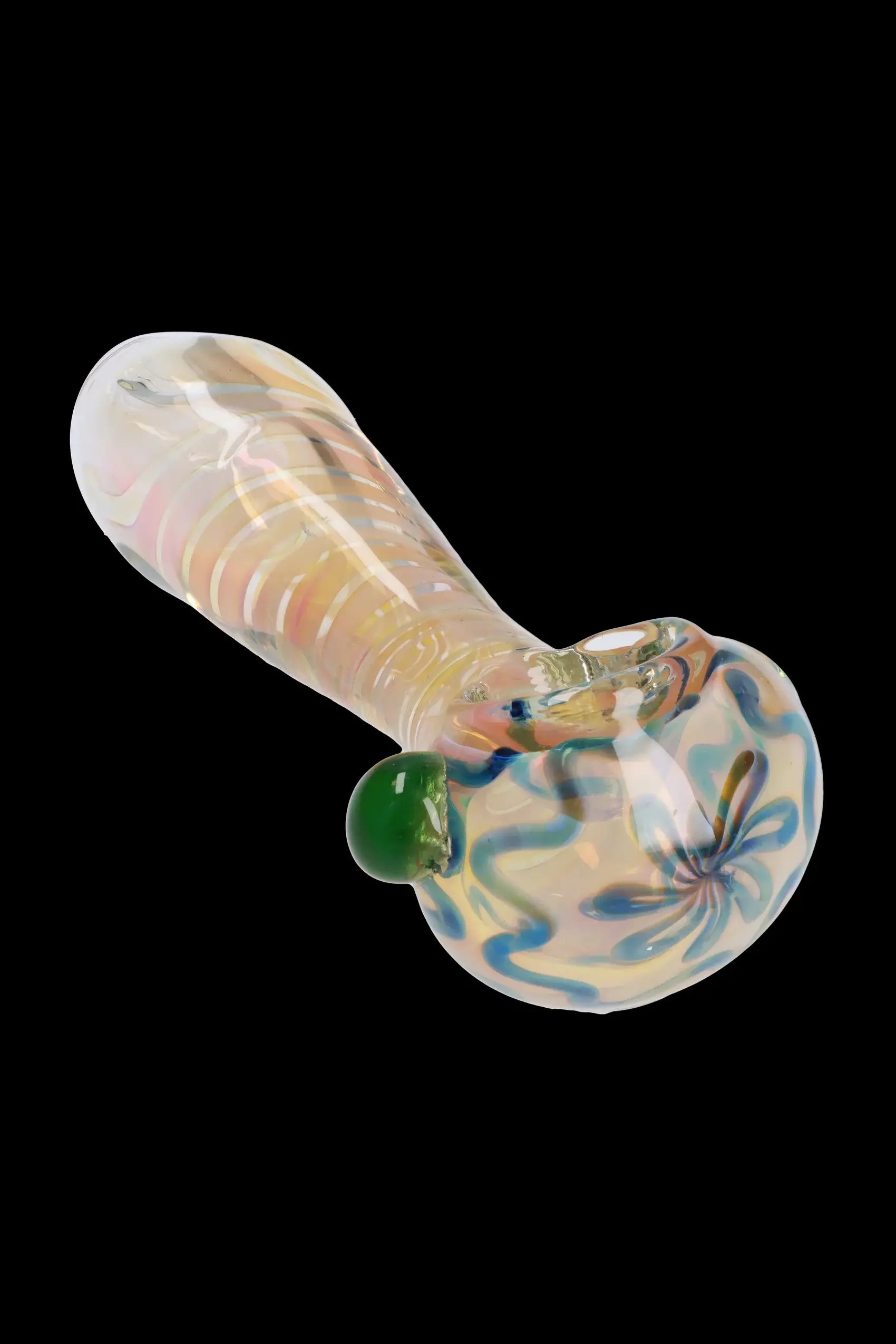 5-Inch Gold Twisty Spoon Pipe - Elevate Your Smoke!