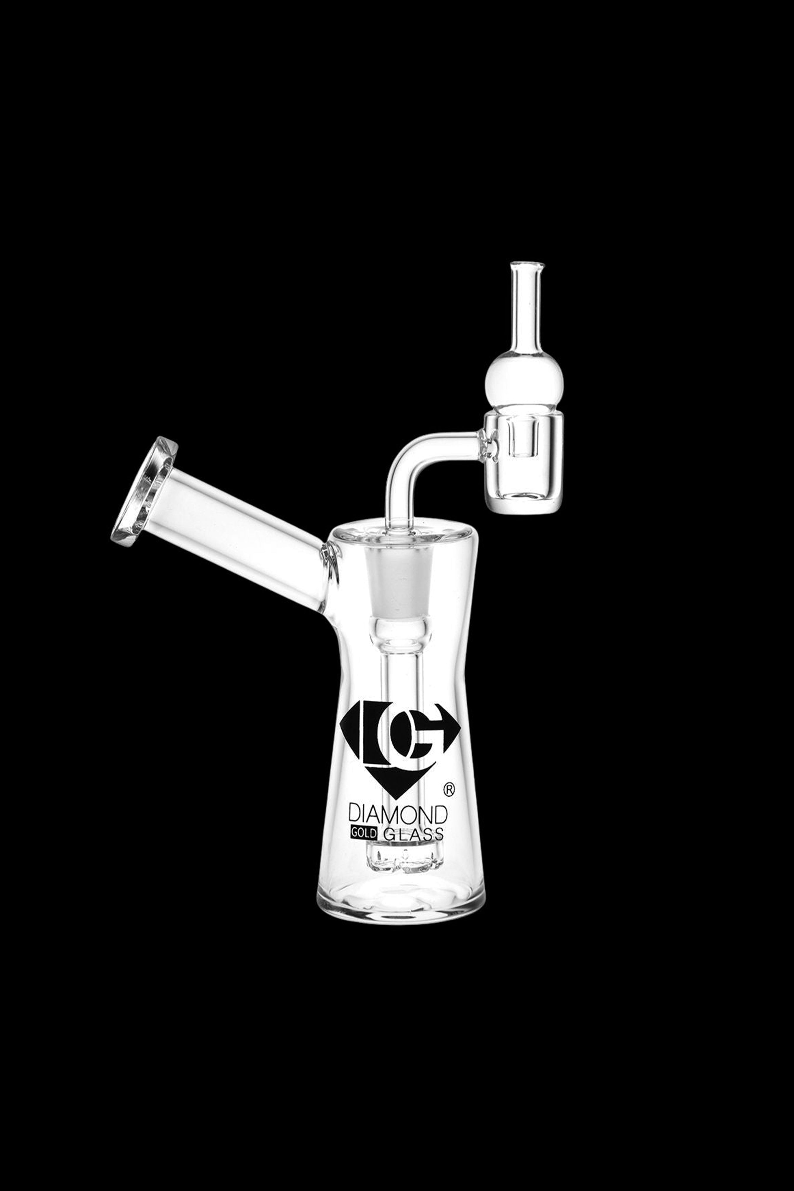 Stunning Diamond Glass Rong Mini Dab Rig - A Must - Have!