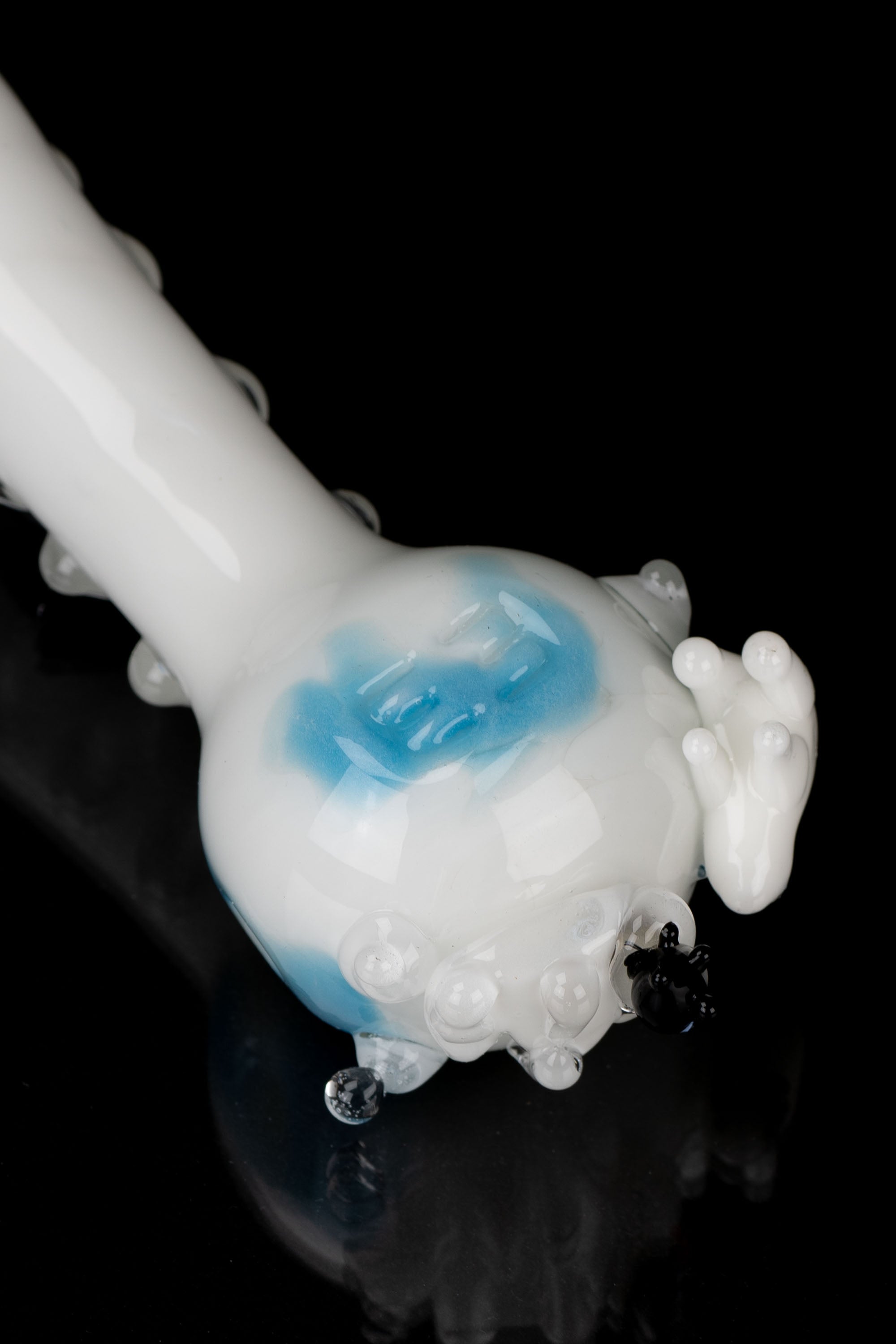 Empire Glassworks Icy Penguins Spoon Pipe - Chillingly Cool!