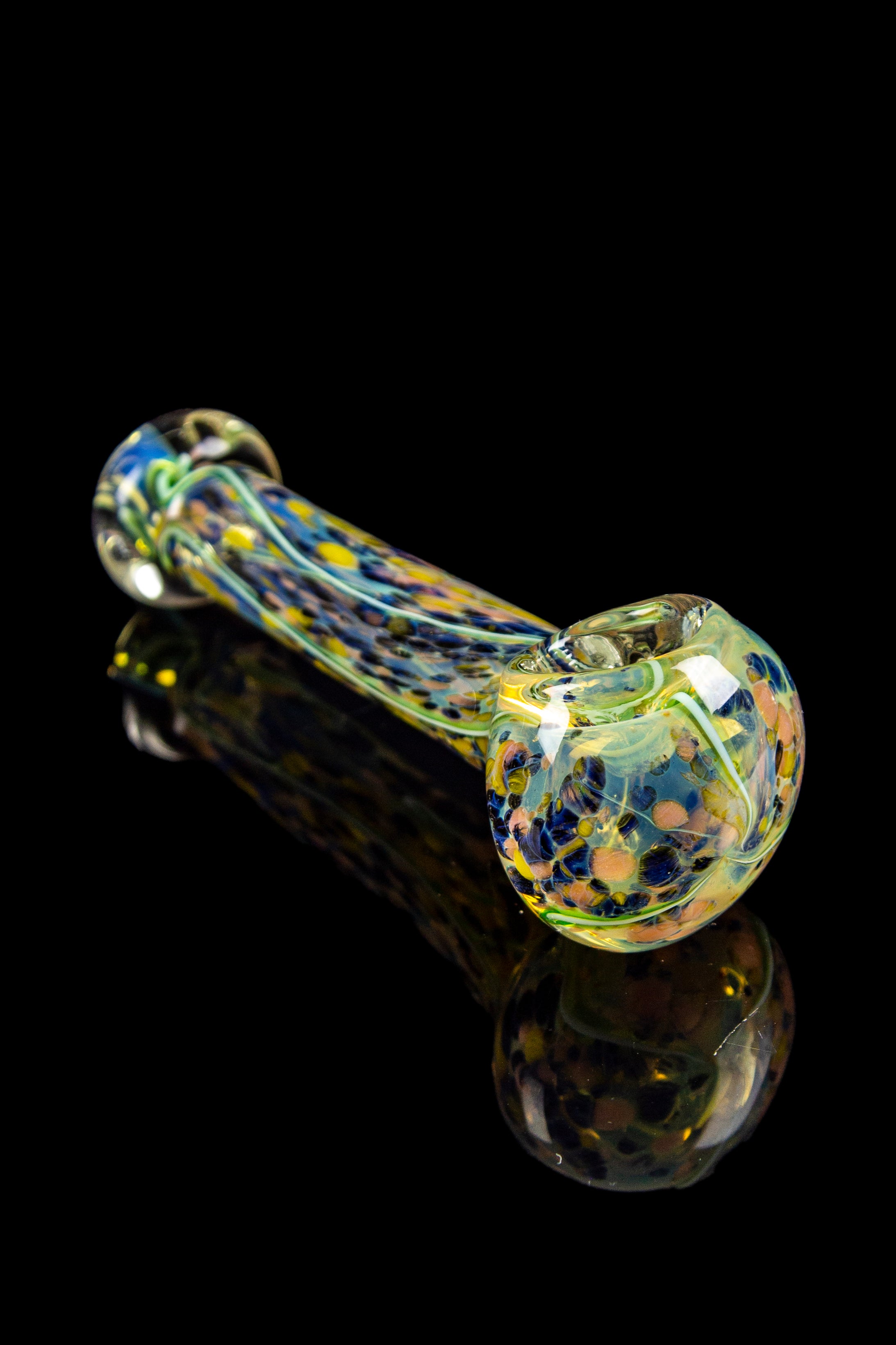 Enchanting Lily Pad Marble Fumed Hand Pipe