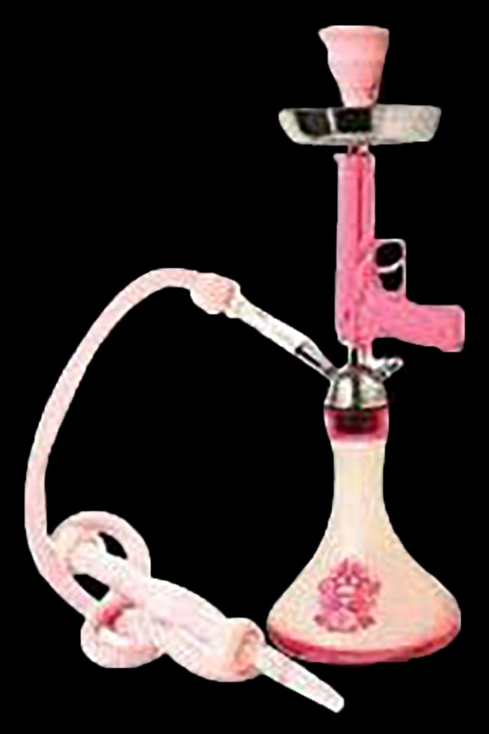 1-Hose Gangsta Hookah - 9mm Pistol Inspired Design