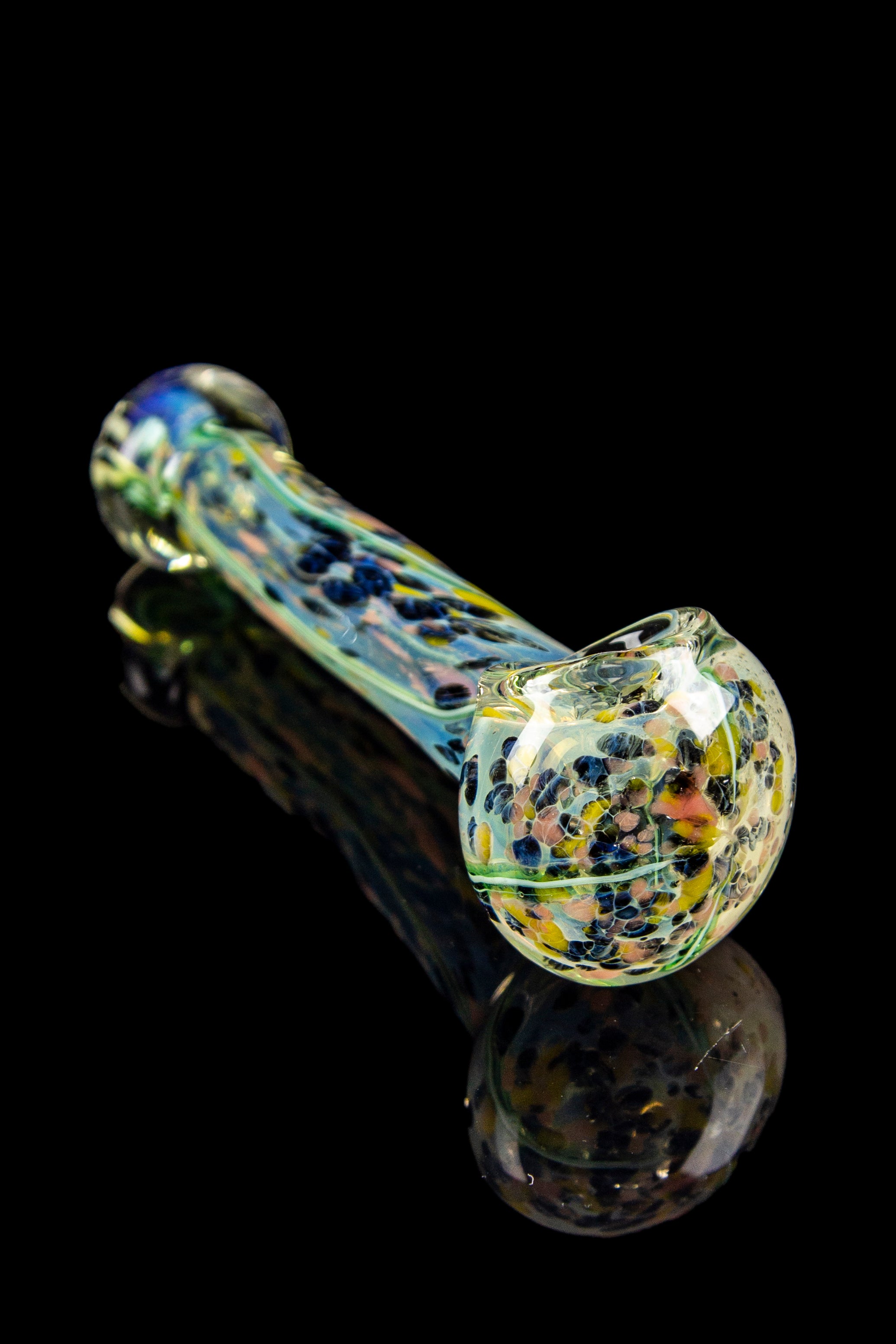 Enchanting Lily Pad Marble Fumed Hand Pipe