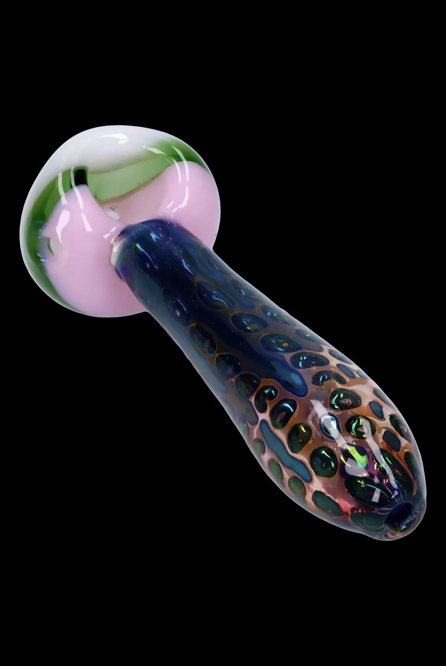 Luxurious Gold Fume 4.5-Inch Double Blown Bubble Trap Pipe