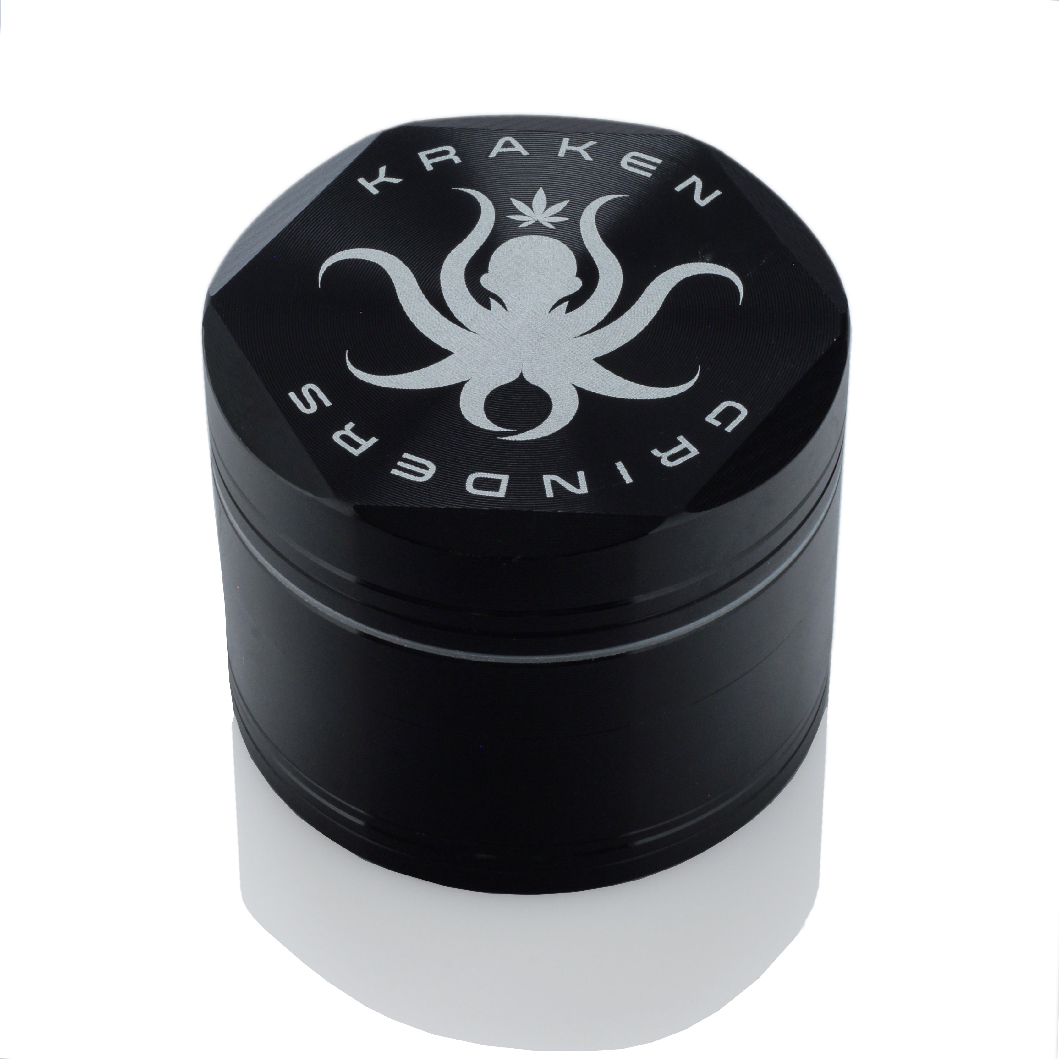 Unleash the Kraken! 2.5 Hex Ridge 4-Piece Grinder with Pollen Screen